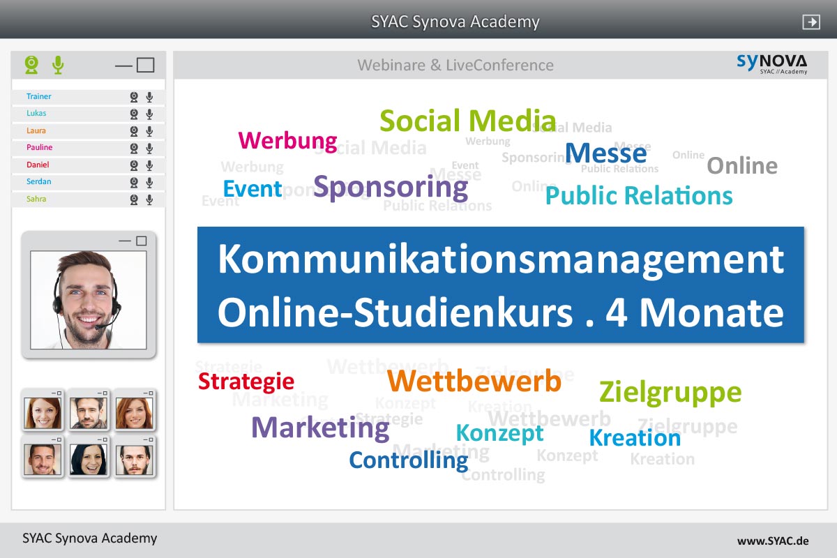 syac studienkurs kommunikationsmanagement