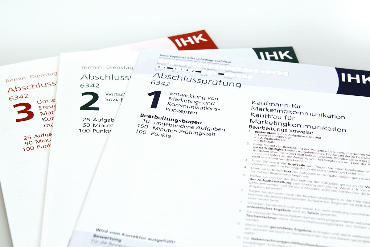 IHK Abschlussprüfung Kaufmann / Kauffrau für Marketingkommunikation