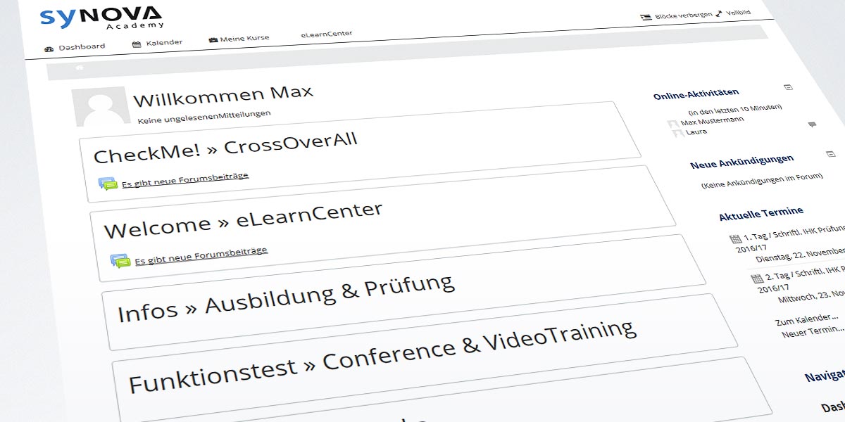 Screenshot Dashboard
