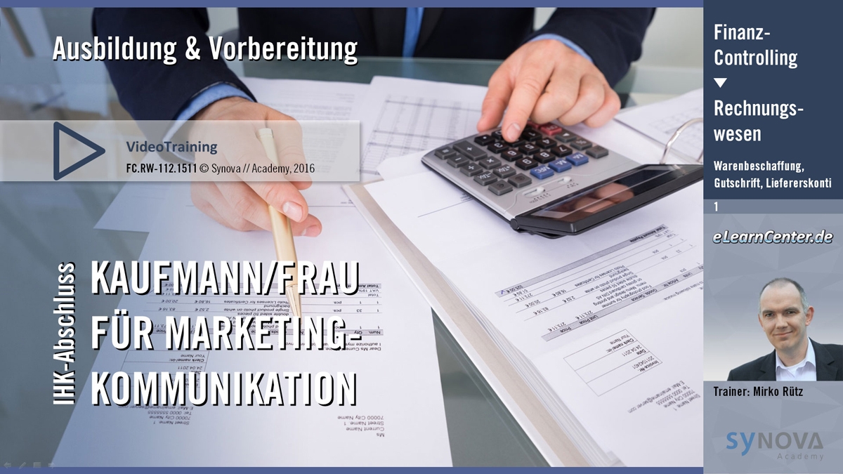 Public-Video » Warenbeschaffung, Gutschrift & Liefererskonti