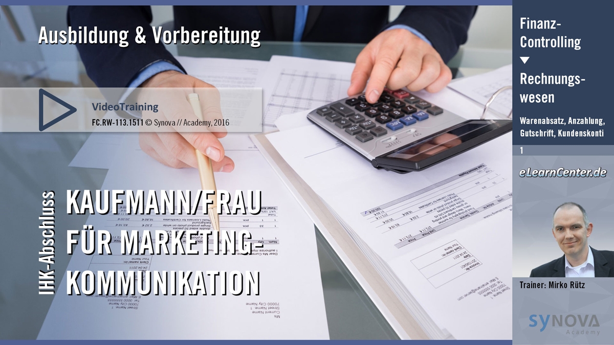 Public-Video » Warenabsatz, Anzahlung, Gutschrift & Kundenskonti