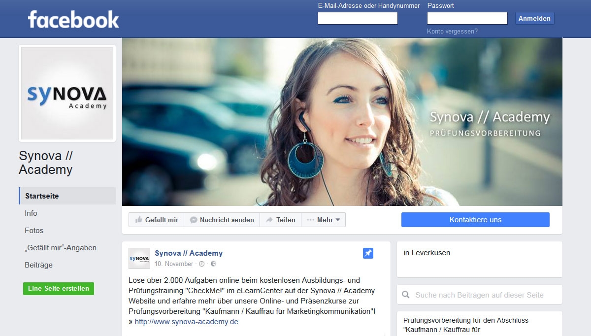 Na endlich! » SYAC Synova Academy auf Facebook!
